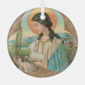 Agnes of Rome (BK 006) Ornament Aus Glas (Vorderseite)