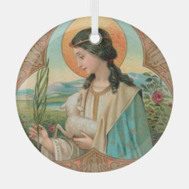 Agnes of Rome (BK 006) Ornament Aus Glas