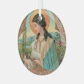 Agnes of Rome (BK 006) Ornament Aus Glas (Vorderseite links)