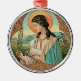 Agnes of Rome (BK 006) Ornament Aus Metall