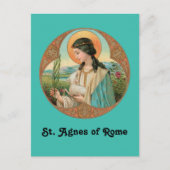 Agnes of Rome (BK 006) Postkarte (Vorderseite)