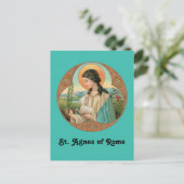 Agnes of Rome (BK 006) Postkarte (Stehend Vorderseite)