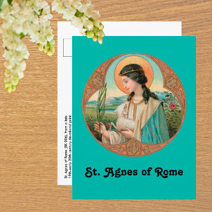 Agnes of Rome (BK 006) Postkarte