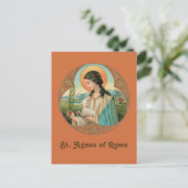 Agnes of Rome (BK 006) Postkarte (Stehend Vorderseite)