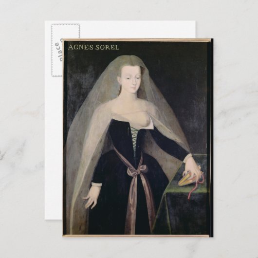 Agnes Sorel Favorite von Charles VII Postkarte (Vorne/Hinten)