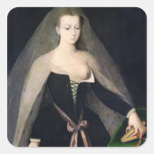 Agnes Sorel Quadratischer Aufkleber (Vorderseite)