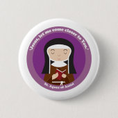 Agnes von Assisi Button (Vorderseite)