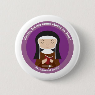 Agnes von Assisi Button