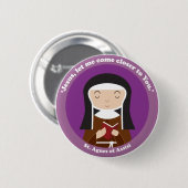 Agnes von Assisi Button (Vorne & Hinten)