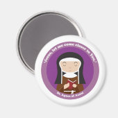Agnes von Assisi Magnet (Vorderseite/Rückseite)