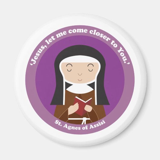 Agnes von Assisi Magnet (Vorne)