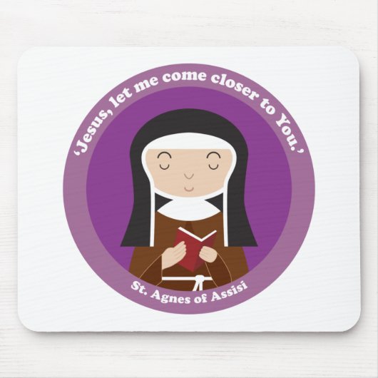 Agnes von Assisi Mousepad (Vorne)