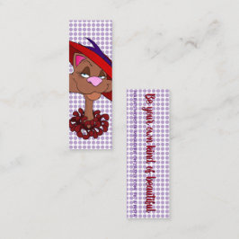 Agnes, w/quote, Glückskarten Mini Visitenkarte