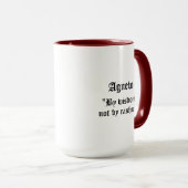 Agnew Clan Abzeichen Combo 15oz Tasse (VorderseiteRechts)