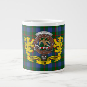 Agnew Clan Abzeichen & Tartan Jumbo Tasse
