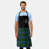 Agnew Clan Abzeichen & Tartan Kilt Schürze (Getragen)