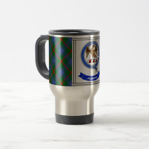 Agnew Clan Abzeichen & Tartan Personalisiert Reisebecher