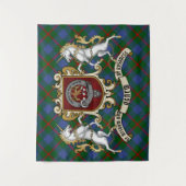 Agnew Clan Abzeichen & Tartan Wandteppich (Vorderseite)
