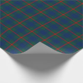 Agnew Family Tartan Green und Blue Kariert Geschenkpapier (Ecke)