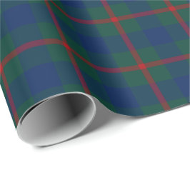 Agnew Family Tartan Green und Blue Kariert Geschenkpapier