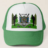 Agnew Personalisiert Clan Abzeichen Golf Truckerkappe (Vorderseite)