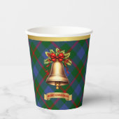 Agnew Personalisiert Tartan Christmas Pappbecher (Vorderseite)