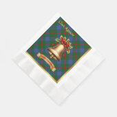 Agnew Personalisiert Tartan Christmas Serviette (Ecke)