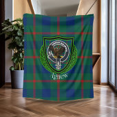 Agnew Scottish Clan Tartan & Wappen Fleecedecke