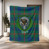 Agnew Scottish Clan Tartan & Wappen Fleecedecke