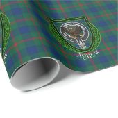 Agnew Scottish Clan Tartan & Wappen Geschenkpapier (Rolleneckpunkt)