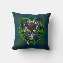 Agnew Scottish Clan Tartan Wappen Kissen