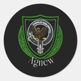 Agnew Scottish Clan Wappen Runder Aufkleber