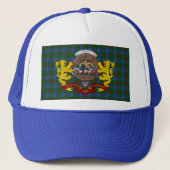Agnew Scottish Tartan & Abzeichen Trucker Hat Truckerkappe (Vorderseite)
