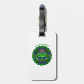 Agnew Scottish Tartan Celtic Thistle Gepäckanhänger (Rückseite vertikal)