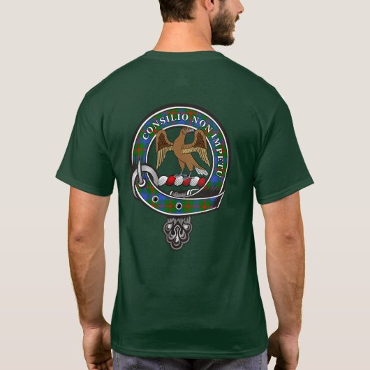 Agnew Tartan Clan Abzeichen Personalisiert T - Shi T-Shirt (Rückseite)