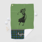 Agnew Tartan Golf Towel Ihre's Golfhandtuch (Insitu)