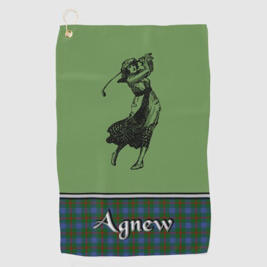 Agnew Tartan Golf Towel Ihre's Golfhandtuch (Vorderseite)