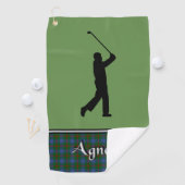 Agnew Tartan Golf Towel Sein Golfhandtuch (Insitu)