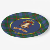 Agnew Tartan Personalisierte Weihnachten Pappteller (Schrägansicht)