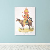 Agni, Feuergott, graviert von Charles Etienne Pie Leinwanddruck (Insitu (Holzboden))