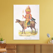 Agni, Feuergott, graviert von Charles Etienne Pie Leinwanddruck (Insitu (Wohnzimmer))