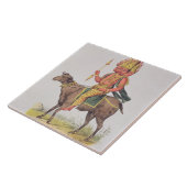 Agni, Gott des Feuers, graviert durch Torte Fliese (Seite)