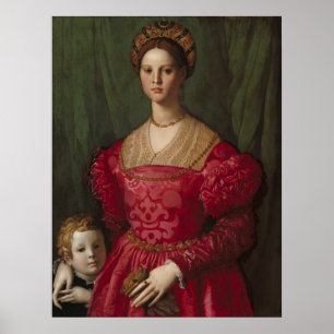 Agnolo Bronzino Eine junge Frau und ihr kleiner Ju Poster