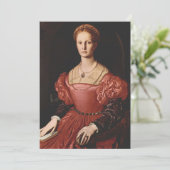 Agnolo Bronzino - Portrait von Lucrezia Panciatich Einladung (Stehend Vorderseite)