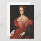 Agnolo Bronzino - Portrait von Lucrezia Panciatich Einladung (Vorne/Hinten)