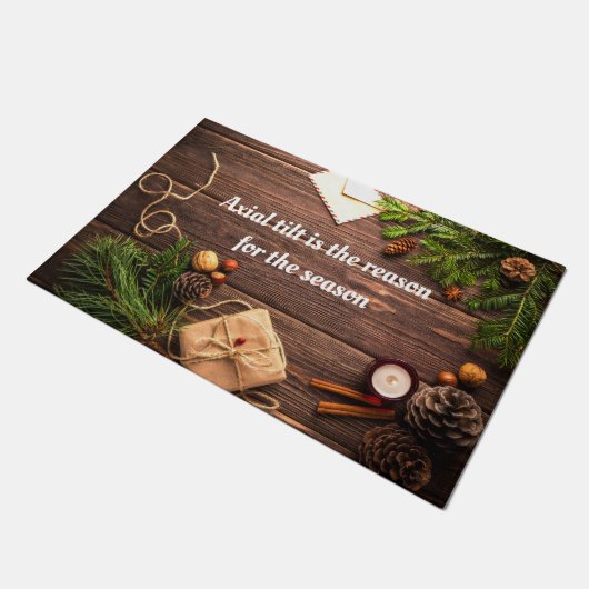 Agnostic "Axial Tilt ist der Grund für die Saison" Fußmatte (Schrägansicht)