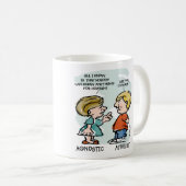 Agnostic vs Atheist - Kaffeetasse (VorderseiteRechts)