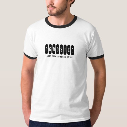 Agnostische Blasen T-Shirt (Vorderseite)