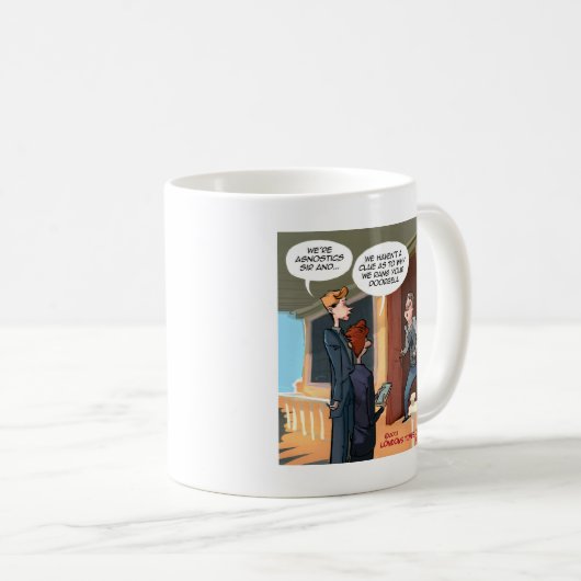 Agnostische Missionare Funny Kaffeetasse (VorderseiteRechts)