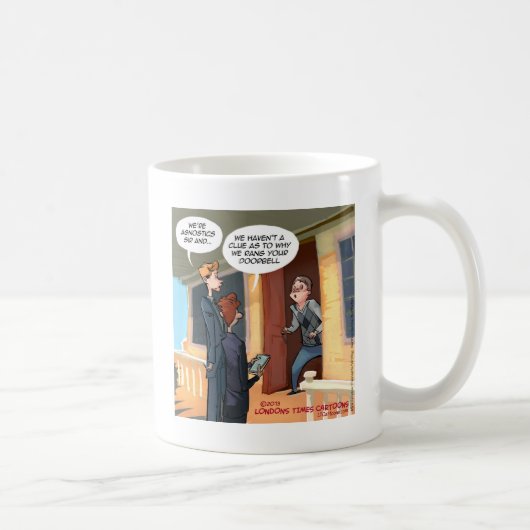 Agnostische Missionare Funny Kaffeetasse (Rechts)